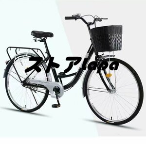 品質保証 24インチ 自転車リ座席高さ調節可能 ショッピングバスケット付き レクリエーション、ショッピング、ピクニック L710