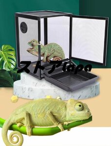  practical use * reptiles cage breeding case amphibia for insect breeding container small animals for transparent breeding box ventilation cage small size reptiles assembly type 42*42*66cm L652