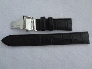 SEIKO 純正 腕時計バンド 20mm プレザージュ SARY101 用 レザーベルト 黒 黒色 ブラック Dバックル付き