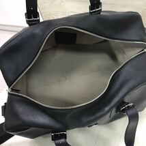 保管品 中古 希少 コーチ COACH ERGO エルゴ 牛革 レザー 2WAY 大型 ボストンバッグ 黒 ショルダー付き_画像5