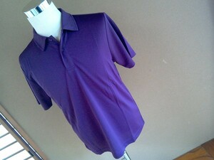 新品　ｍｈ3　ポロシャツ　パープル　M　紫　ストレッチ素材　ドライメッシュ　伸びる　男女兼用　半袖　複数あり　他のサイズあり　