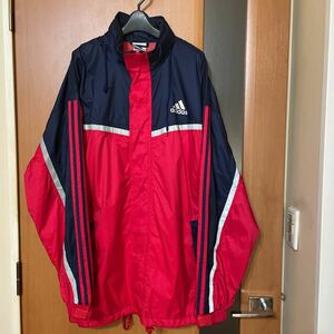 希少 00s『adidas』パフォーマンスタグ ナイロンブルゾン L アディダス VINTAGE 古着 ストリート ヴィンテージ スポーツ