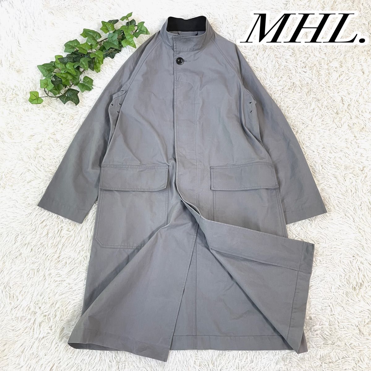 MHL マーガレットハウエル FINE TOUGH POPLIN ステンカラーコート