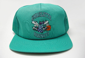 NBA HORNETS シャーロット ホーネッツ メッシュキャップ 90s VINTAGE ヴィンテージ デッドストック スナップバック キャップ SNAPBACK CAP