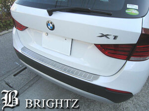 BMW X1 E84 25i 28i ステンレス リア バンパー フット プレート 1PC A リヤ ラゲッジ スカッフ ステップ OUT－FOOT－001