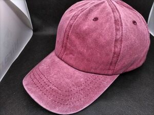 ★ベースボールキャップ♪CAP帽子キャップ♪レディース♪capQ01♪Wine red◆新品未使用 ベースボールキャップ