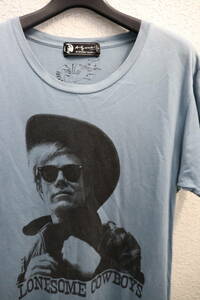 即決 HYSTERIC GLAMOUR ヒステリックグラマー × Andy Warhol アンディウォーホル 本人フォトプリント＆LONESOME COWBOYS Tシャツ メンズS