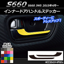 AP インナードアハンドルステッカー カーボン調 ホンダ S660 JW5 2015年4月～ AP-CF2005 入数：1セット(2枚)_画像1