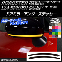 AP ドアミラーアンダーステッカー カーボン調 マツダ/アバルト ロードスター/RF/124スパイダー ND系/NF2EK AP-CF2415 入数：1セット(2枚)_画像1