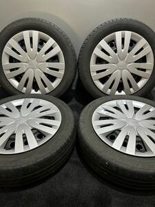 165/60R15 DUNLOP/ENASAVE EC300+ 18年製 トヨタ 純正 スチール 15インチ 4.5J ＋45 100 4H 夏タイヤ 4本 ピクシス (南1-D8)