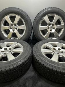 225/65R17 DUNLOP/WINTER MAXX SJ8 17年製 トヨタ 30系 ハリアー 純正 ハイグロス 17インチ 6.5J ＋35 114.3 5H スタッドレス 4本 RAV4