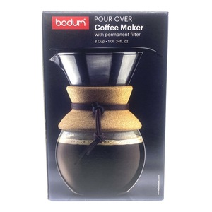 未使用 bodum ボダム プアオーバー ステンレスフィルター付きドリップコーヒーメーカー 1000ml ハンドドリップ