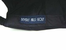 BEVERLY HILLS GOLF ビバリーヒルズ ゴルフ コットン キャップ ブラック 男女兼用 約55～59cm 帽子 【新品未使用品】 ◆アウトレット◆_画像8