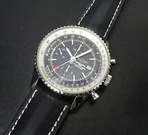 美品 2023年6月OH・仕上済 BREITLING ブライトリング ナビタイマー ワールド A24322 クロノグラフ 自動巻 メンズ 本物_画像1