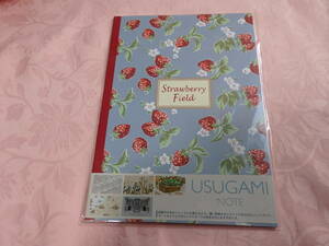 ＵＳＵＧＡＭＩＮＯＴＯ！エアメールペーパー ノート♪　＊＊ストロベリー＊＊