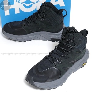 26cm (25cm ～ 25.5cm) 新品 HOKA ONE ONE W ANACAPA MID GTX ブラック ホカオネオネ アナカパ レザー スニーカー 黒 ミッド ゴアテックス