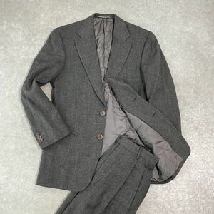 美品 Ermeneoido Zegna エルメネジルドゼニア ウール セットアップスーツ ジャケット ブレザー パンツ グレー ストライプ Mサイズ相当