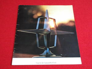 * FORD LINCOLN CONTINENTAL 1967 Showa era 42 large size catalog *