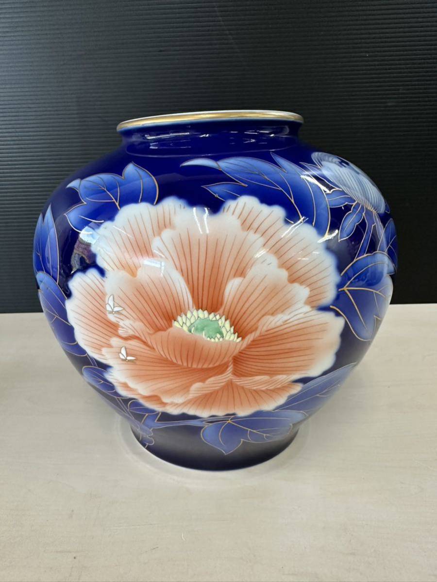 深川製磁染付花生花瓶高さ約21cm | JChere雅虎拍卖代购