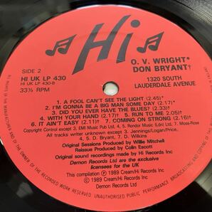 Al Green/O.V.Wright/Don Bryant★中古LP/UK盤「アル・グリーン他～1320 South Lauderdale Avenue」の画像4