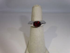 * Piaget o-la ring 750(K18WG) load light garnet diamond (1P) #52( approximately 11.5 number rank ) approximately 12.2g rank used finish settled ring *232o