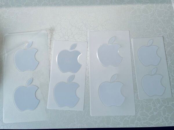 Apple iPhone アップル ロゴステッカー 4枚