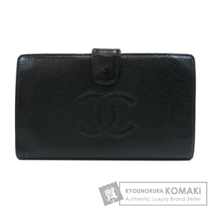 CHANEL シャネル ココマーク 長財布（小銭入れあり） キャビアスキン レディース 中古