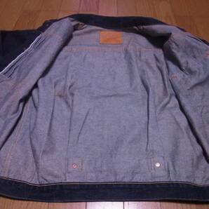 236-149/濃紺/美品/1999年/USA製/アメリカ製/LEVI'S/リーバイス/70501 0003/バレンシア/555/506XX/1st/ファースト/デニムジャケット/44の画像6