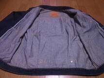 236-149/濃紺/美品/1999年/USA製/アメリカ製/LEVI'S/リーバイス/70501 0003/バレンシア/555/506XX/1st/ファースト/デニムジャケット/44_画像6