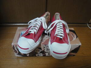 237-125/デッド/未使用/90’S/USA製/CONVERSE/コンバース/ジャックパーセル/レザー/US7/25.5cm/箱付き