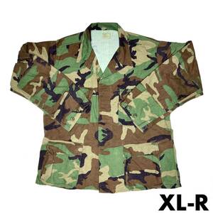 米軍 BDU ジャケット XL-R/WL ① (検 米軍実物放出品 迷彩服 戦闘上着 COAT HOT WEATHER WOODLAND CAMOUFLAGE PATTERN COMBAT ウッドランド