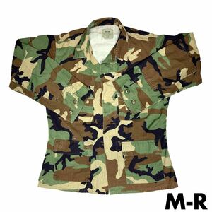 米軍 BDU ジャケット M-R/WL ② (検 米軍実物放出品 迷彩服 戦闘 上着 COAT HOT WEATHER WOODLAND CAMOUFLAGE PATTERN COMBAT ウッドランド