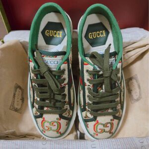 GUCCI/グッチ☆100周年記念 テニス 1977 スニーカー ベージュ