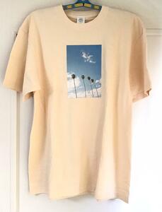 SAEKA SHIMADA WEGO プリントTシャツ　クリーム色 半袖 大きいサイズ LL 3L ゆったり 夏 プリントTシャツ クーポン消化 ポイント消化