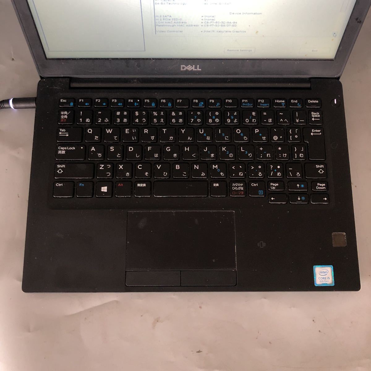JXJK3231【ジャンク】DELL Latitude 7290/Intel Core i5-8250U 1.60GHz