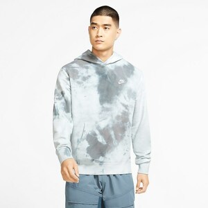 【グレーM】NIKE FRENCH TERRY DYE P/O HOODIE CU4346-077 ナイキ タイダイ染め パーカー スウェット フーディー 定価8800円 新品 正規品