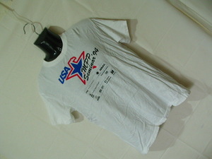 ssy6730 半袖 Tシャツ ホワイト ■ フロントプリント ■ USA mpp セミナー 94 クルーネック M-Lくらい