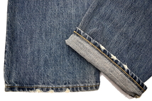 J8957★Levi's 502 リーバイス 08502-0009★国産 2008年11月製造 ヴィンテージ&クラッシュ加工デニム ストレート ジーンズ W30 _画像5