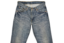 J8957★Levi's 502 リーバイス 08502-0009★国産 2008年11月製造 ヴィンテージ&クラッシュ加工デニム ストレート ジーンズ W30 _画像6