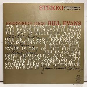 ●230731即決LP Bill Evans / Everybody Digs Bill Evans SMJ-6090 ビル・エヴァンス 日本盤 帯無、ライナー付き。