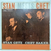 ●即決LP Stan Getz / Stan meets Chet Mgv8263 j37519 米オリジナル、黒銀Vinc/Tp Dg Mono スタン・ゲッツ_画像1