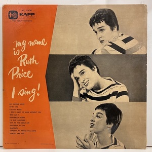 ●即決VOCAL LP Ruth Price / My Name is Ruth Price k1006 jv4753 米オリジナル、艶マルーン銀Dg Mono ルース・プライス 