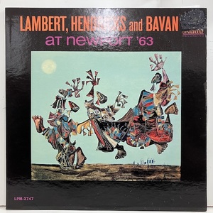 ●即決VOCAL LP Lambert Hendricks & Bavan / At Newport 63 lpm2747 jv4827 米オリジナル、Dg Mono ランバート、ヘンドリックス&バヴァン