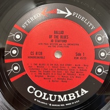 ●即決VOCAL LP Jo Stafford / Ballad of the Blues cs8139 米オリジナル、ミゾナシCbs表記Stereo ジョー・スタッフォード_画像3