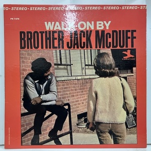 ●即決LP Brother Jack McDuff / Walk On By Prst7476 j37749 米オリジナル、紺右Trident Stereo PAT MARTINO