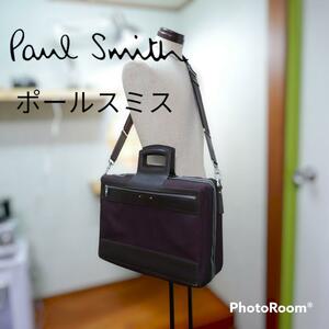 Paul Smith business bag cow leather 2WAY shoulder bag 
