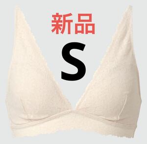  новый товар Uniqlo беспроводной bla( relax * гонки )S размер бежевый 