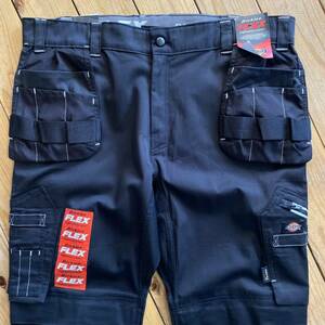 デッドストック Dickies ディッキーズ カーゴパンツ トラウザー FLEX Universal Holster Knee Pad Trousers メンズ W40 L32 ブラック P1037