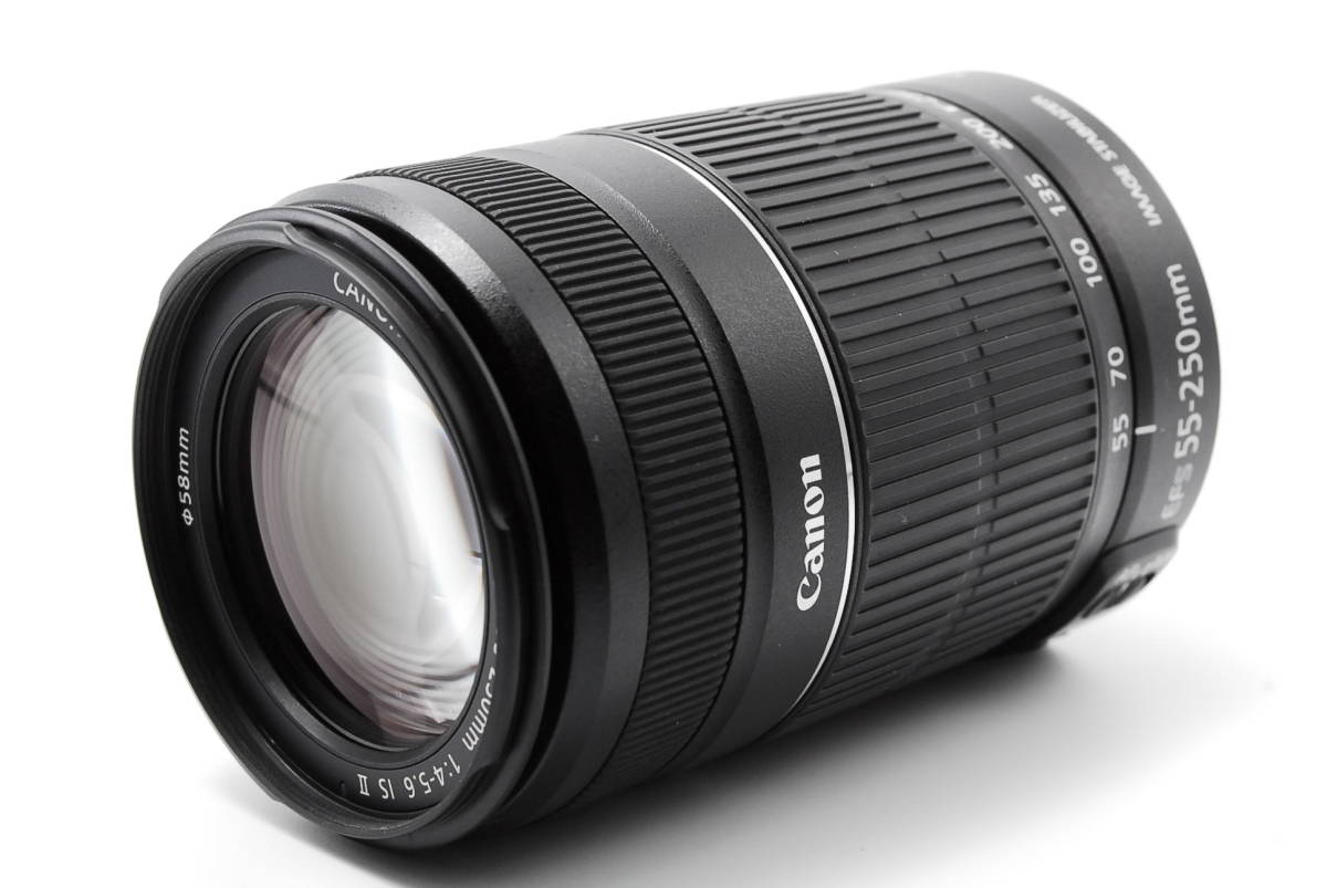 極上美品！！＞ Canon キヤノン望遠ズームレンズEF-S 55-250mm F4-5.6