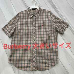 Burberry 極美品　大きいサイズ　ノバチェック　半袖シャツ　コットン　シャツ BURBERRY 半袖シャツ　バーバリー